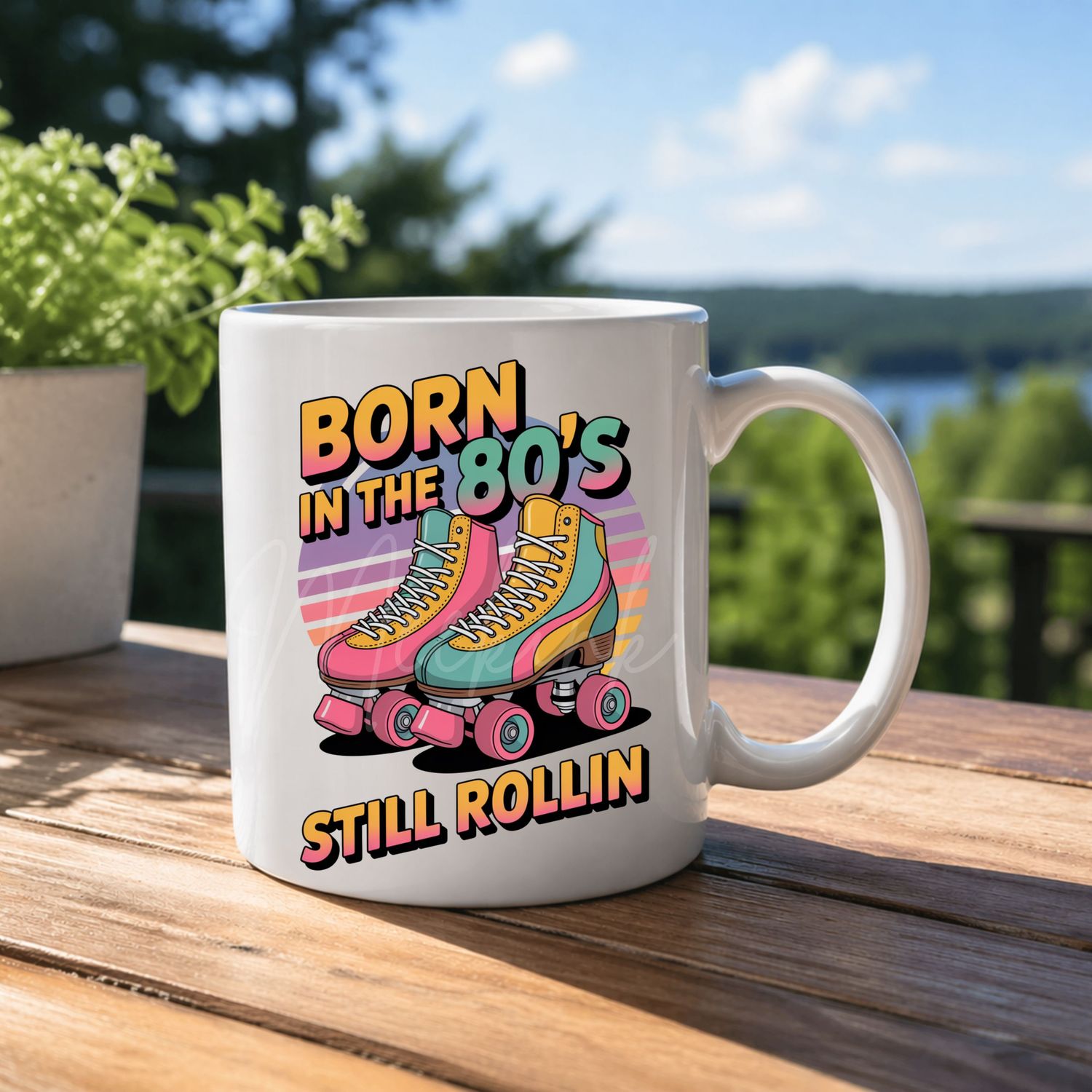 80's Design 3 8cm UVDTF Decal