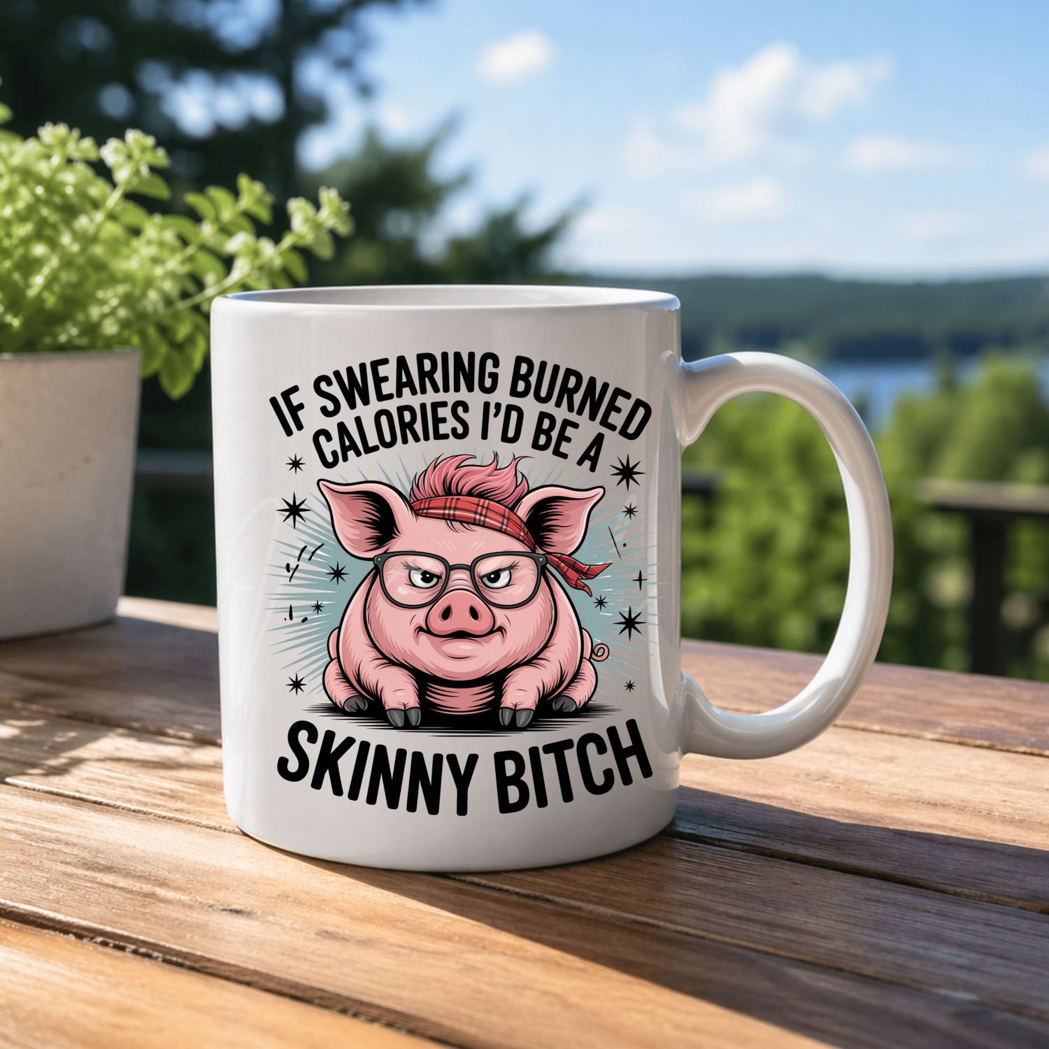 Skinny Bi*ch 8cm UVDTF Decal