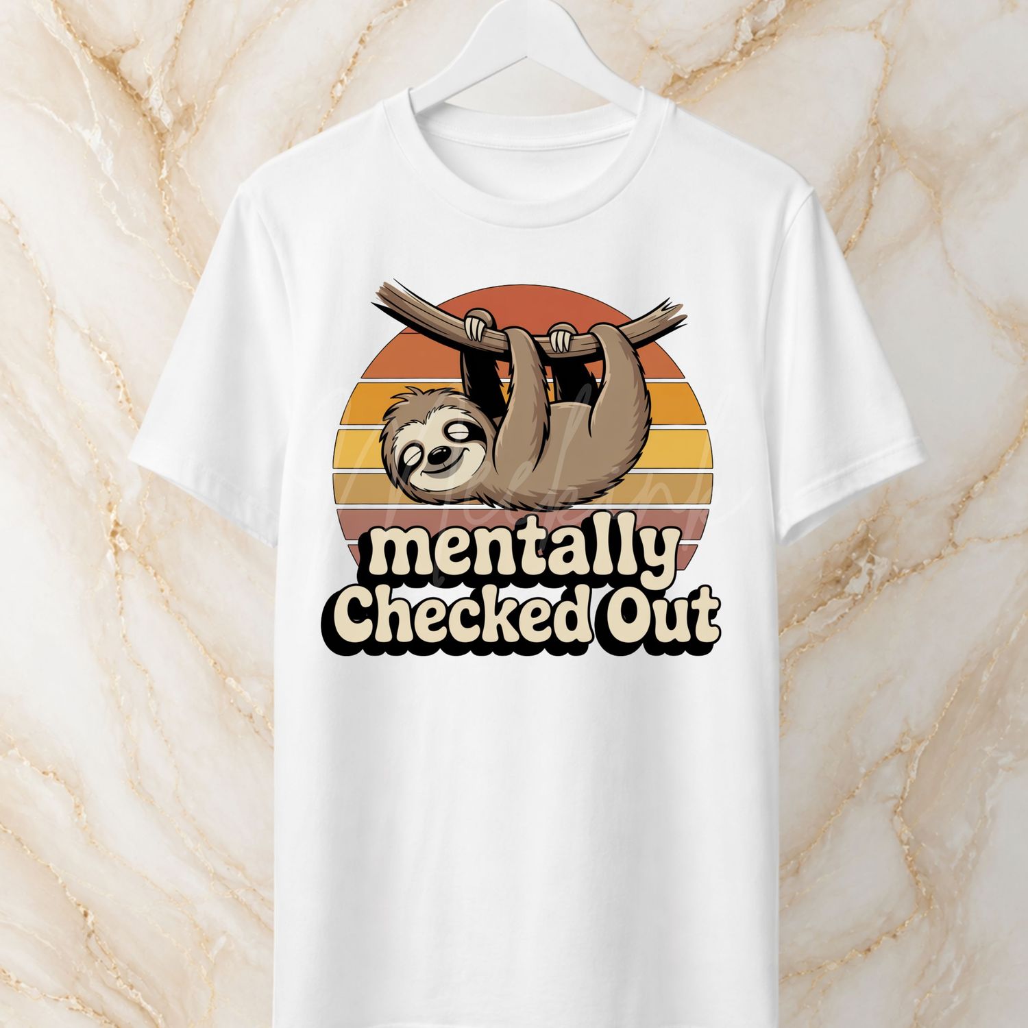 Mentally Checked Out 15cm DTF PRINT