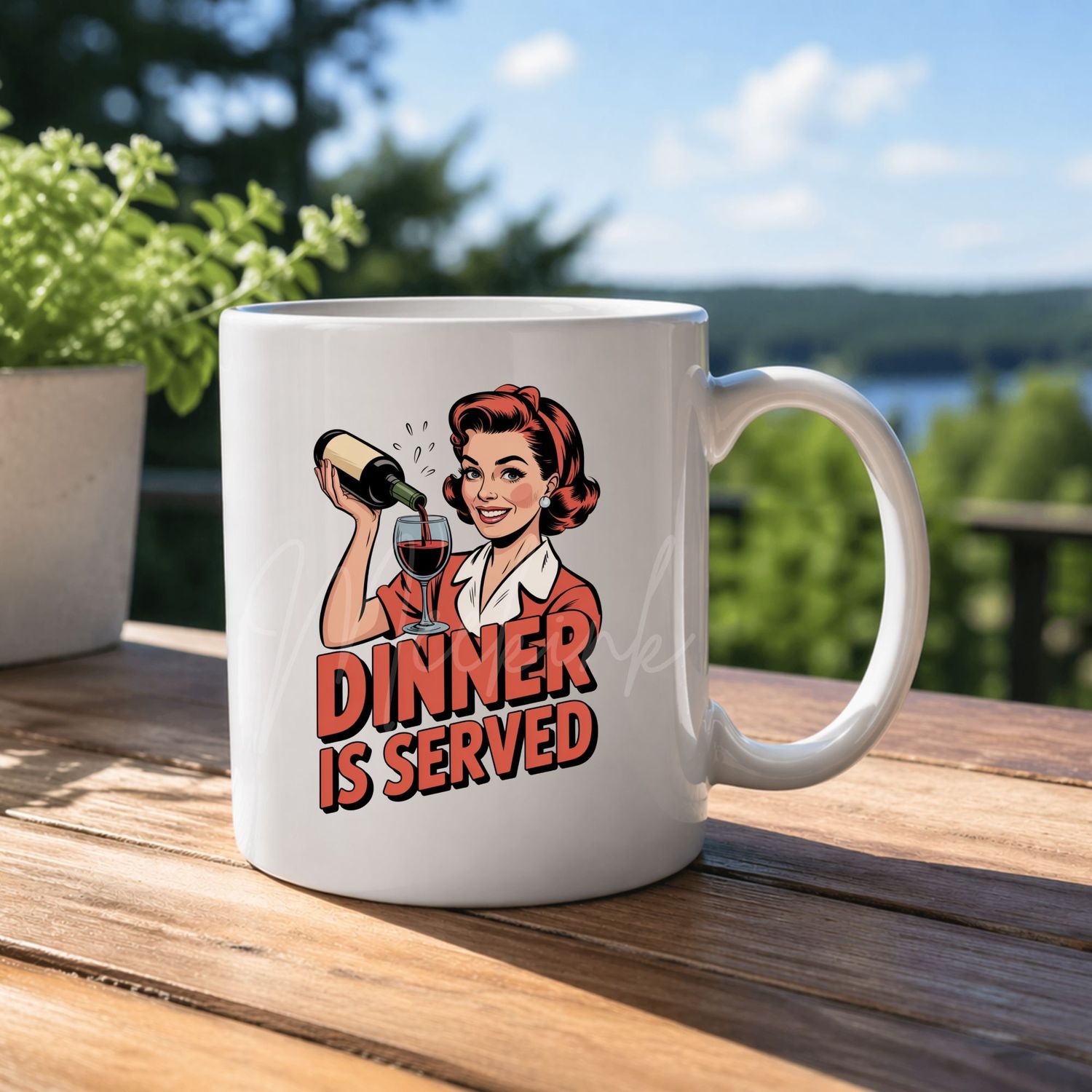 Dinner Is Served 8cm UVDTF Decal