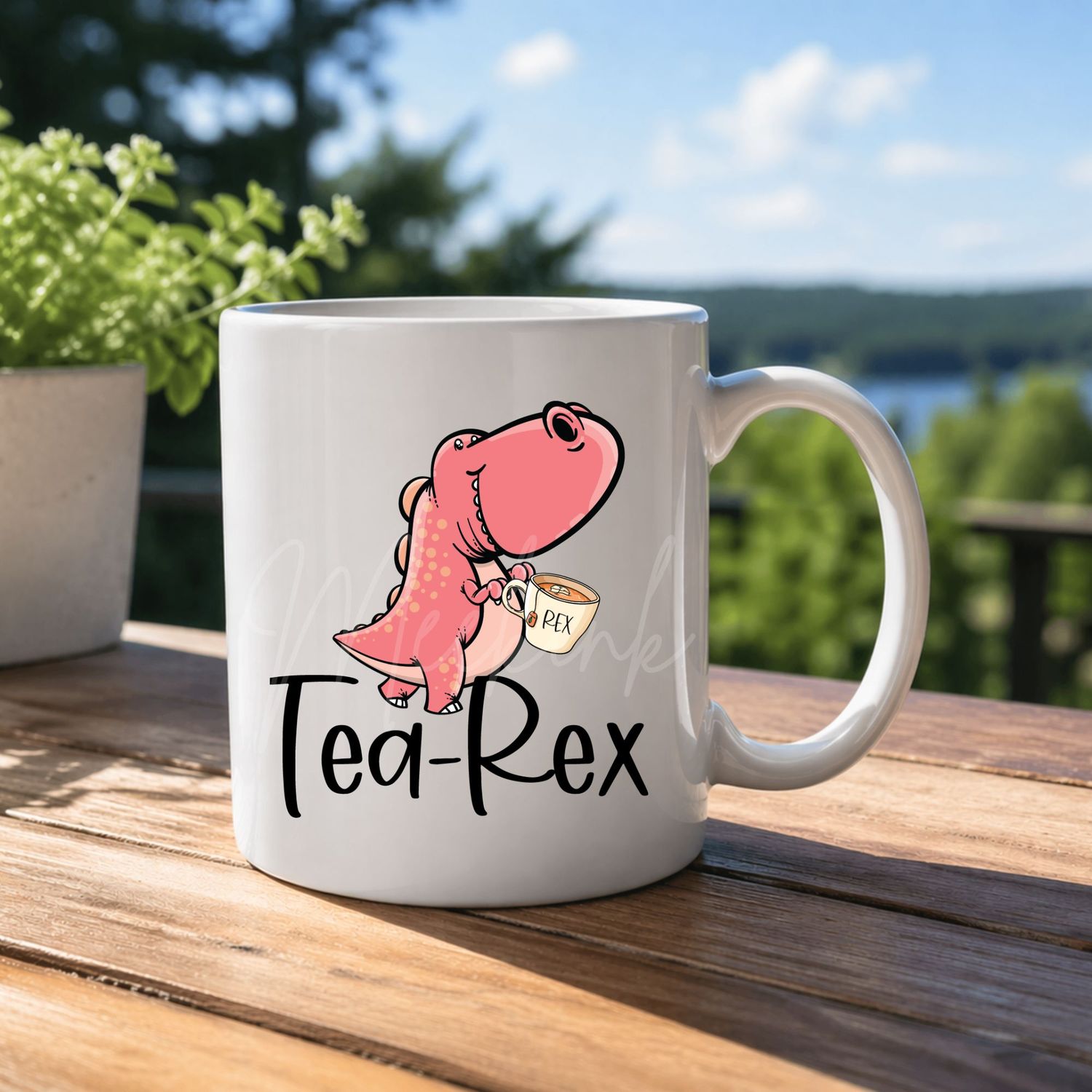 Tea Rex 8cm UVDTF Decal