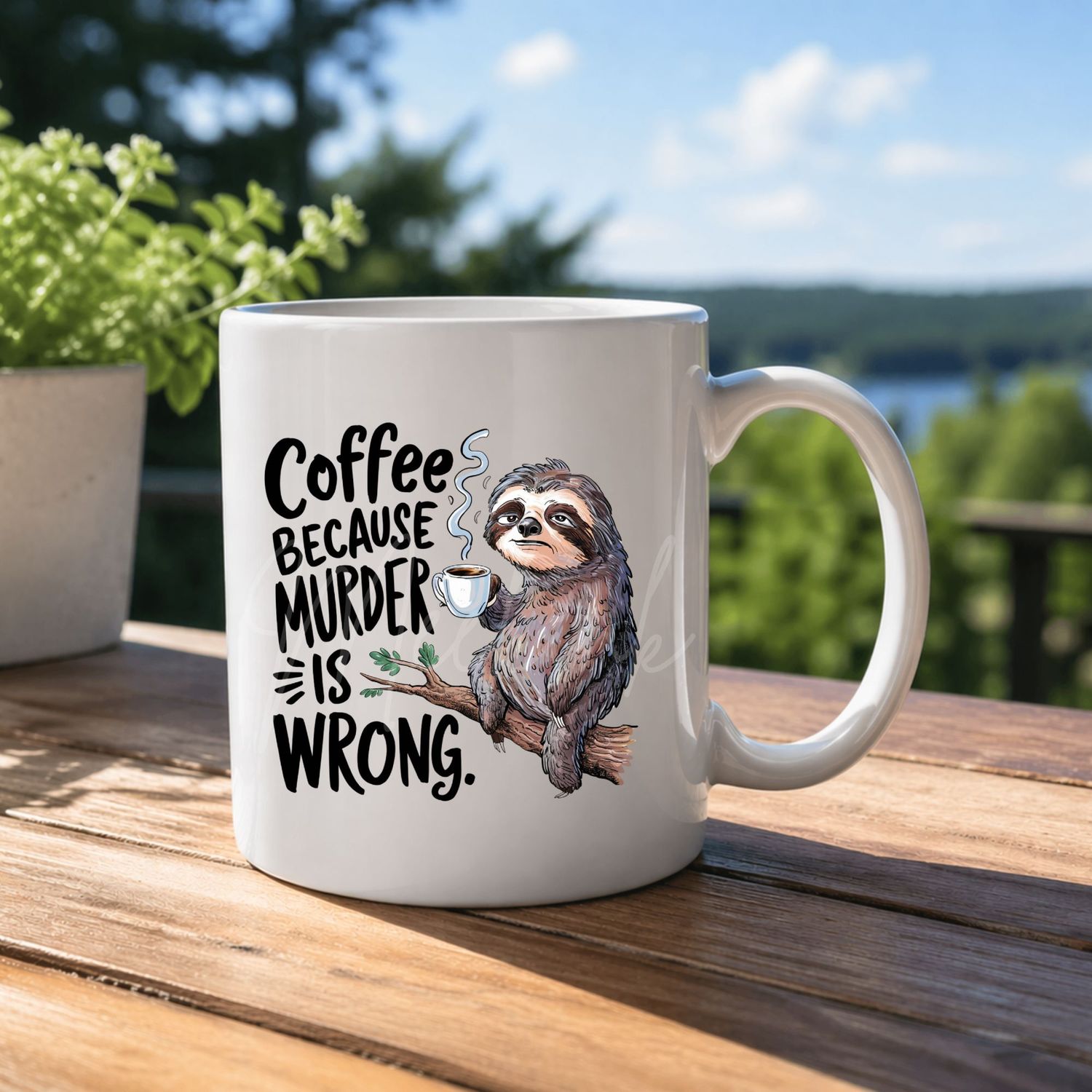 Coffee Because 8cm UVDTF Decal