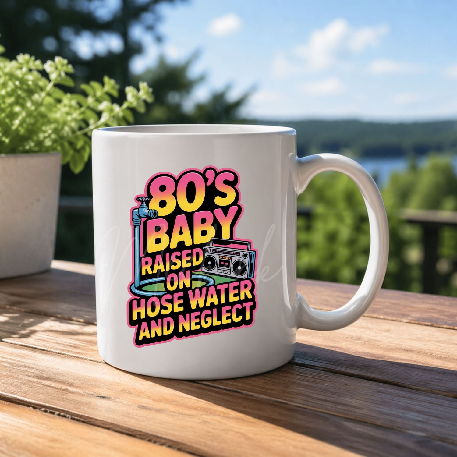 80's Design 1 8cm UVDTF Decal