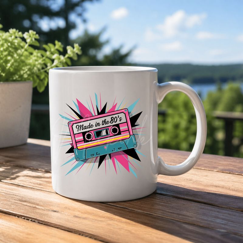 80's Design 7 8cm UVDTF Decal