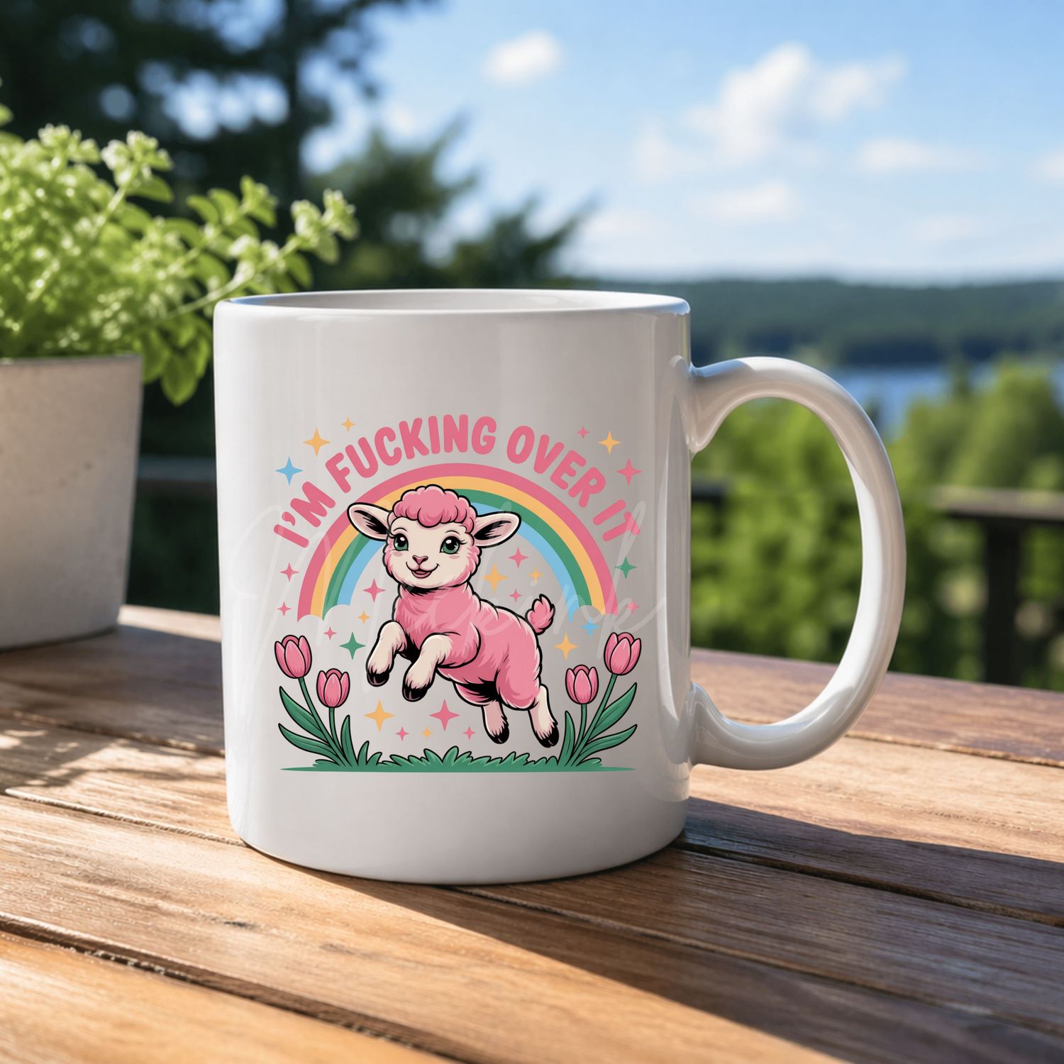 Over It 8cm UVDTF Decal