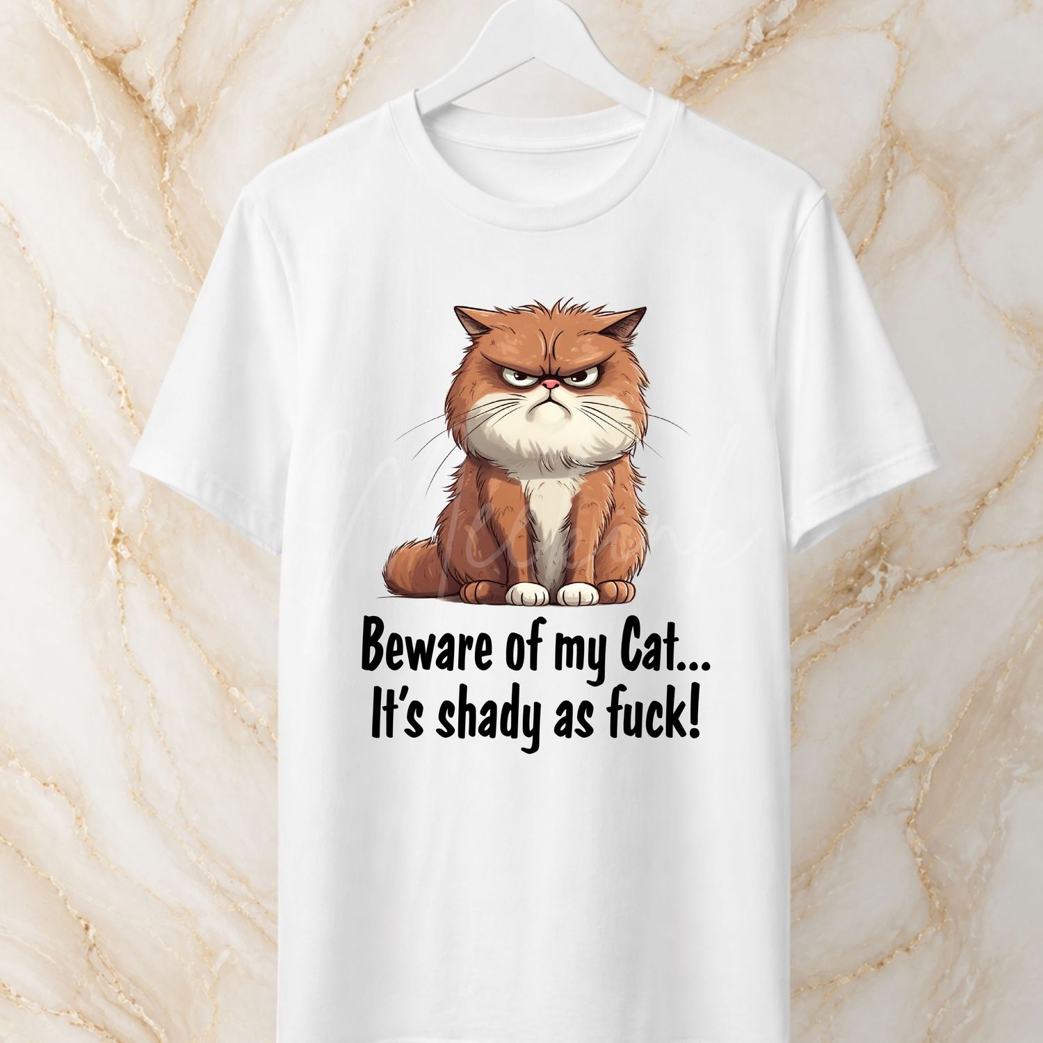 Shady Cat 15cm DTF PRINT