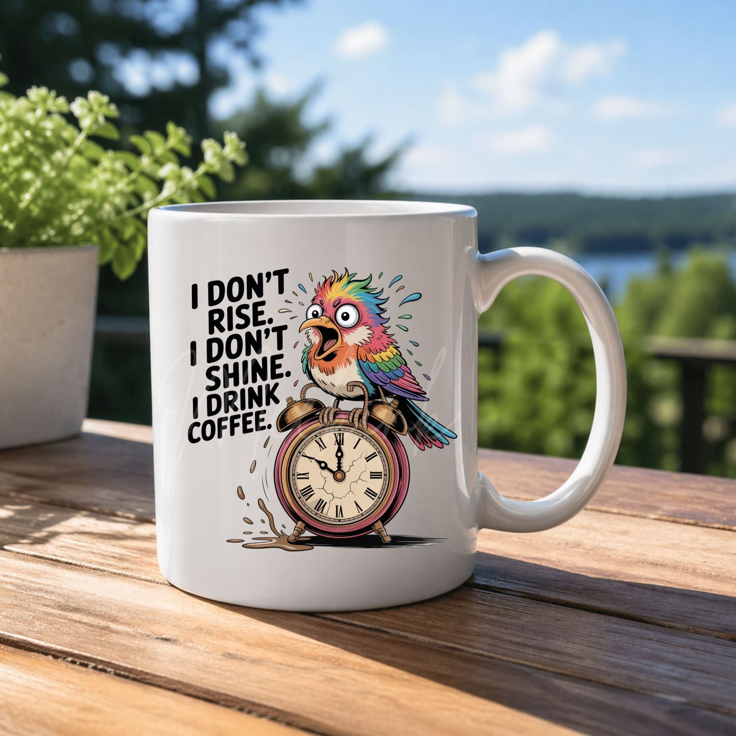 Rise &amp; Shine 8cm UVDTF Decal