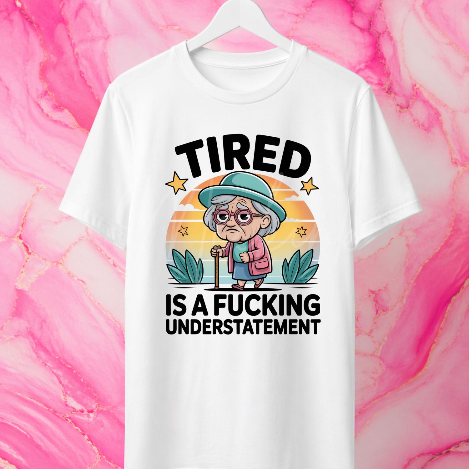 Tired 15cm DTF PRINT