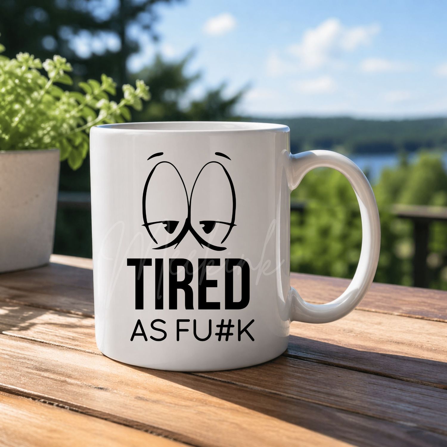 Tired As 8cm UVDTF Decal