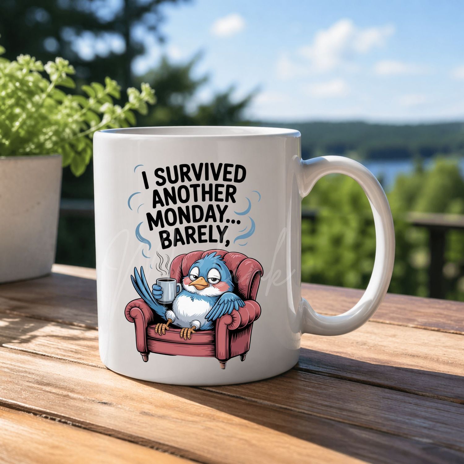 Survived Monday 8cm UVDTF Decal