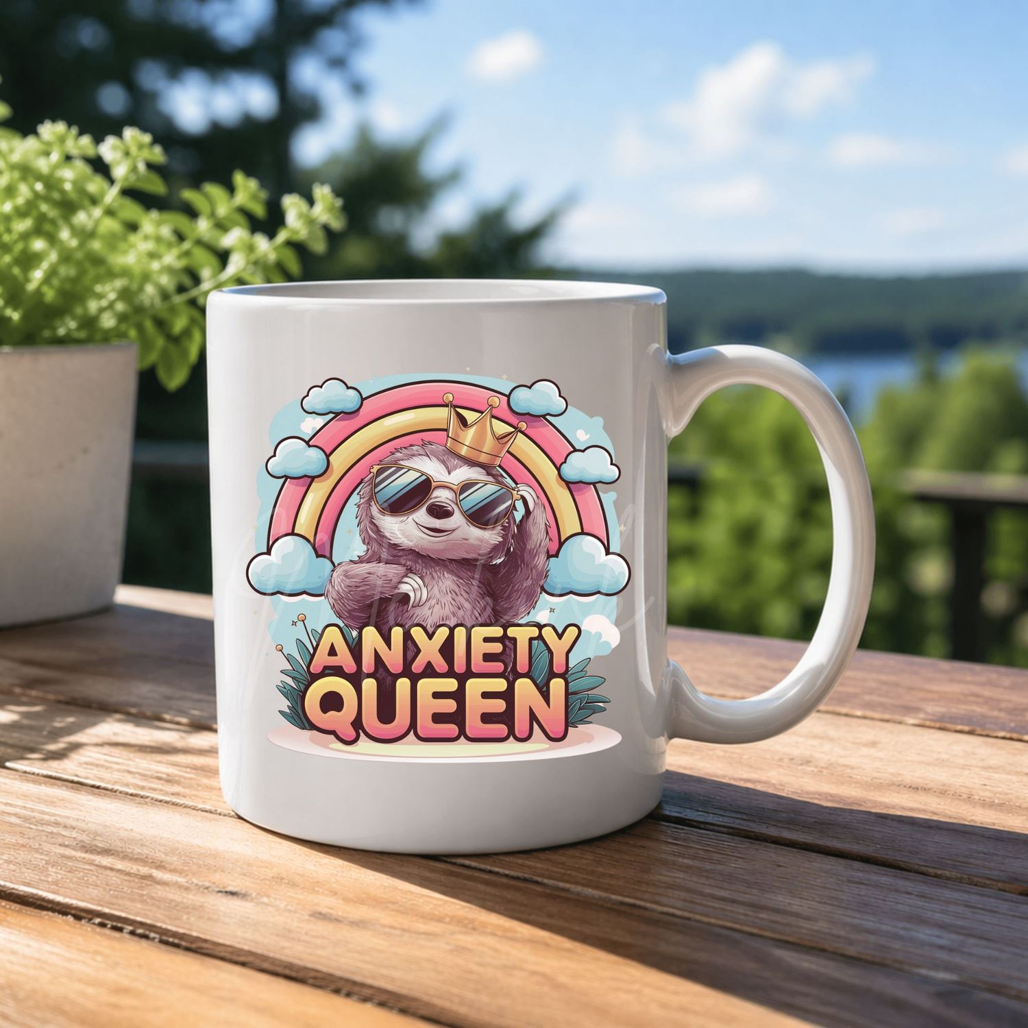 Anxiety Queen 8cm UVDTF Decal