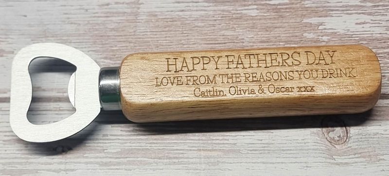Personalised Wooden Bottle Opener