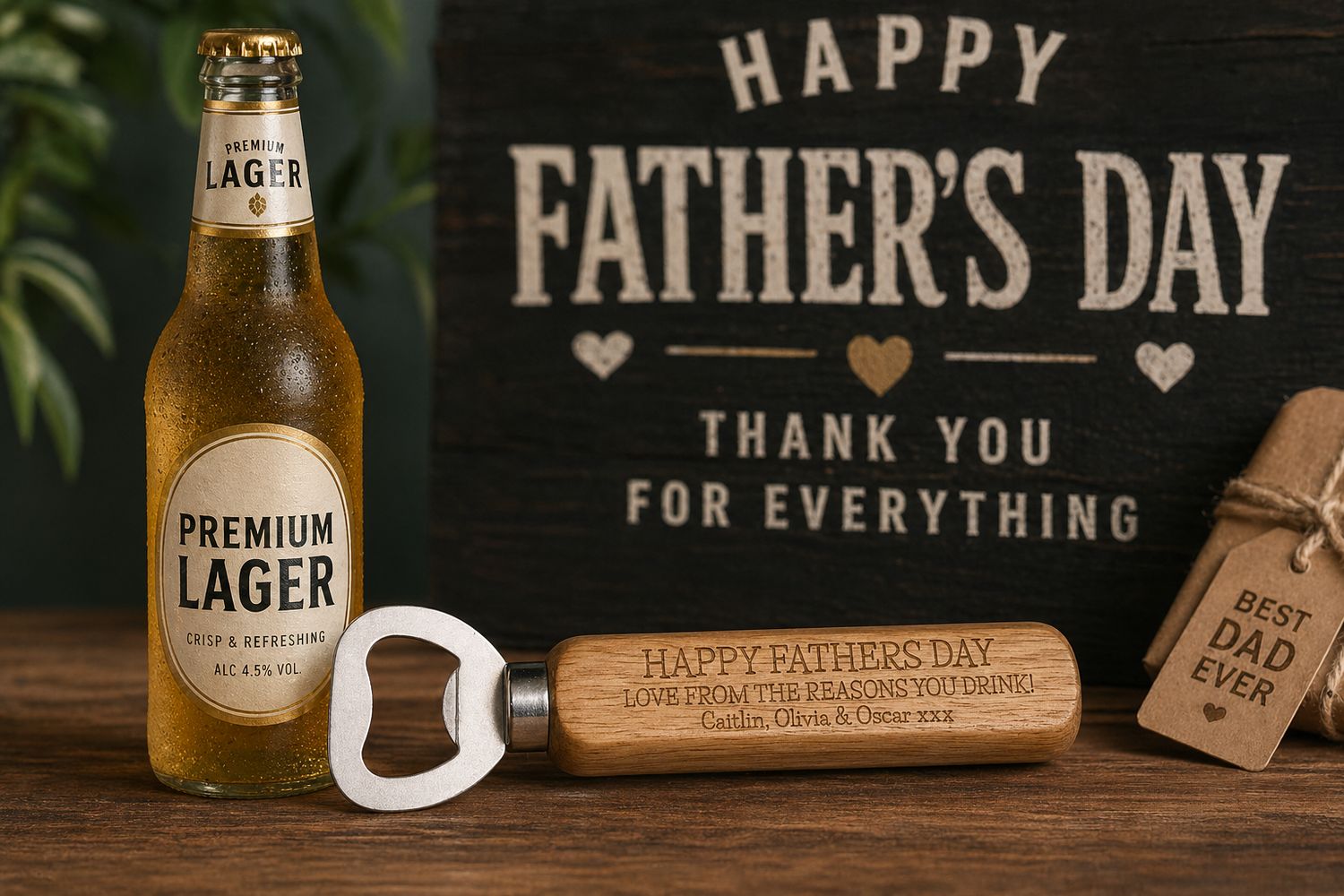 Personalised Wooden Bottle Opener