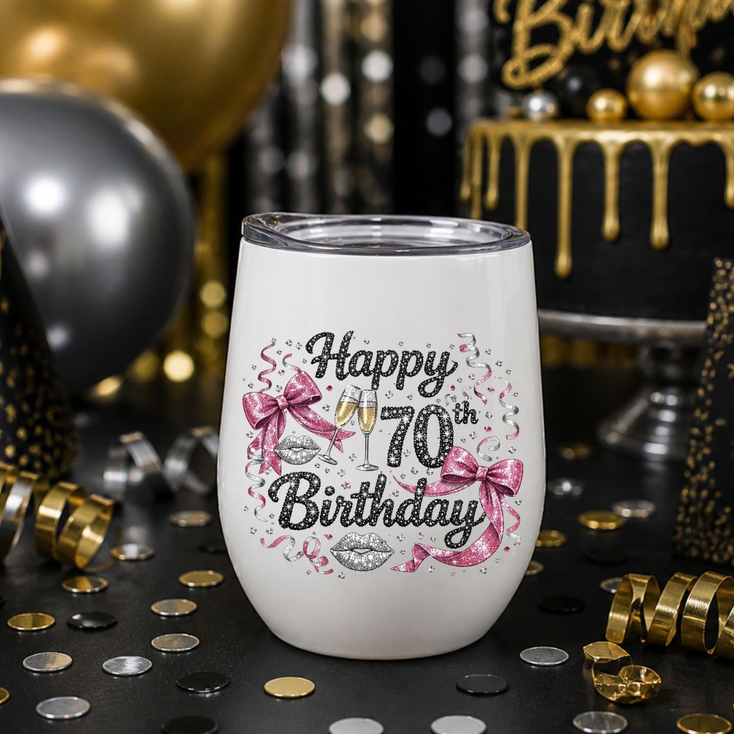 Bow Birthday Age Milestones 16th-100th DTF or UVDTF Decal