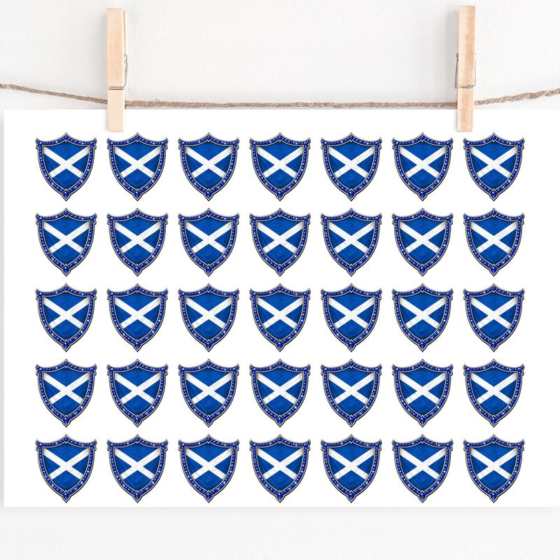 Scotland Crest Hair Bow Sheet A4 Sheet DTF or UVDTF