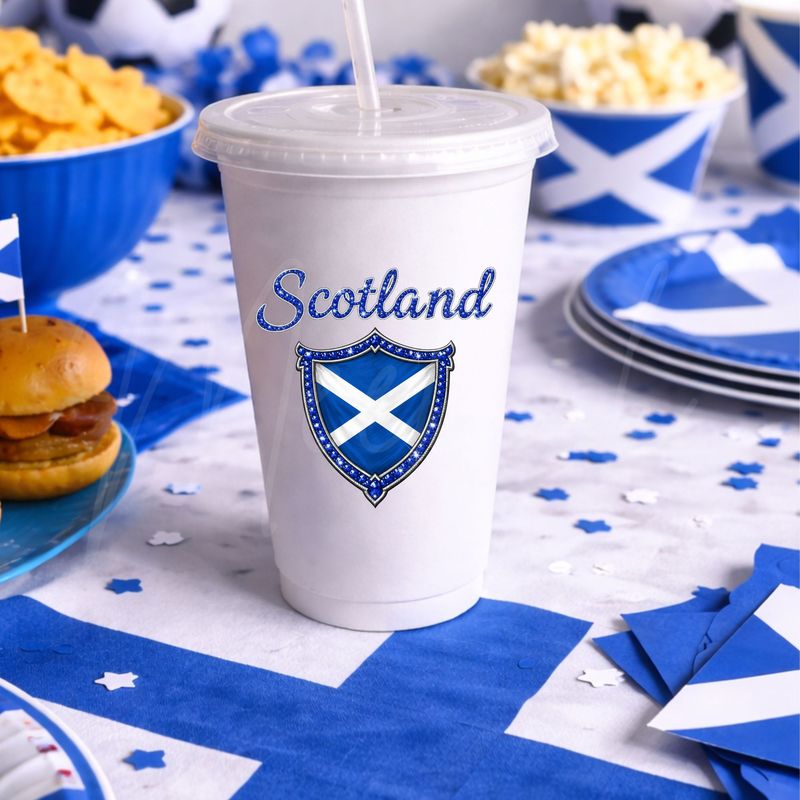 Scotland Flag Crest Football DTF or UVDTF Decal
