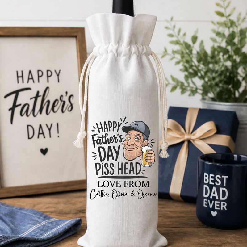 P*ss Head Bottle Bag DTF Decal