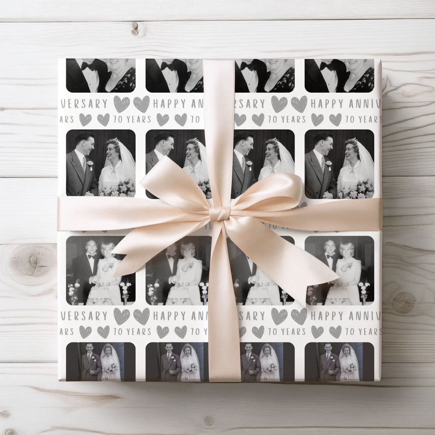 Photo Upload Anniversary Mile Stone Wrap