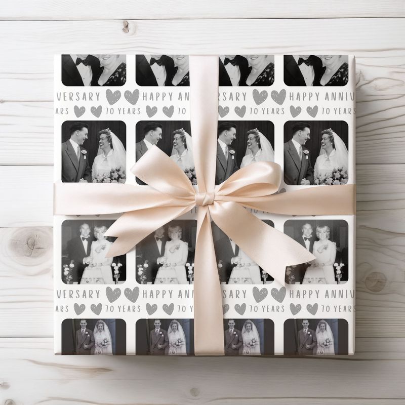 Photo Upload Anniversary Mile Stone Wrap