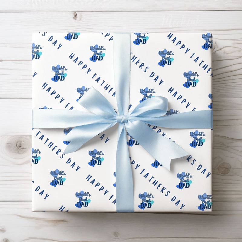 World's Best Dad Fathers Day Wrap