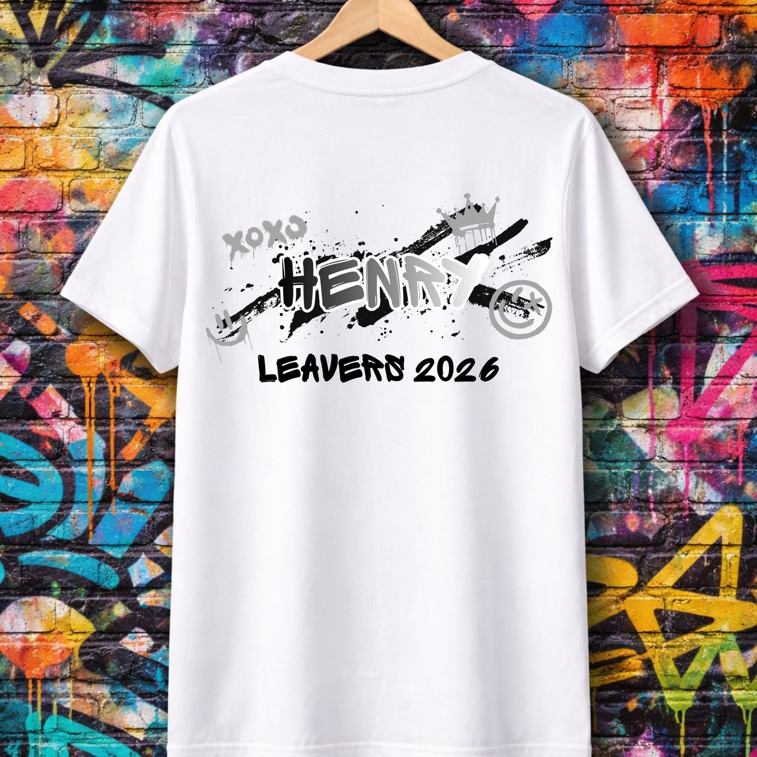 Duo Tone Grey &amp; Black 2026 School Leavers DTF