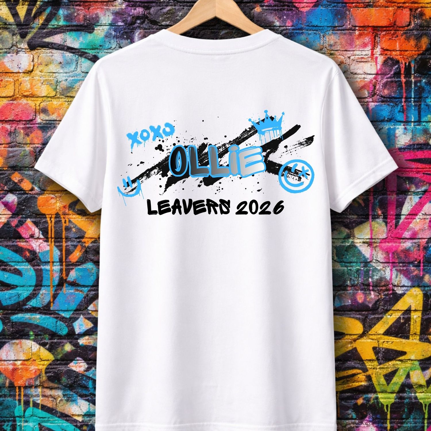Duo Tone Blue 2026 School Leavers DTF