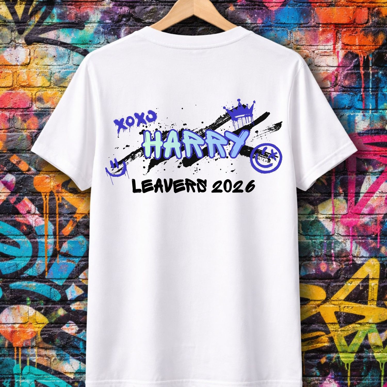 Duo Tone Purple Blue 2026 School Leavers DTF
