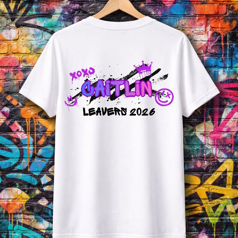 Duo Tone Purple &amp; Pink 2026 School Leavers DTF