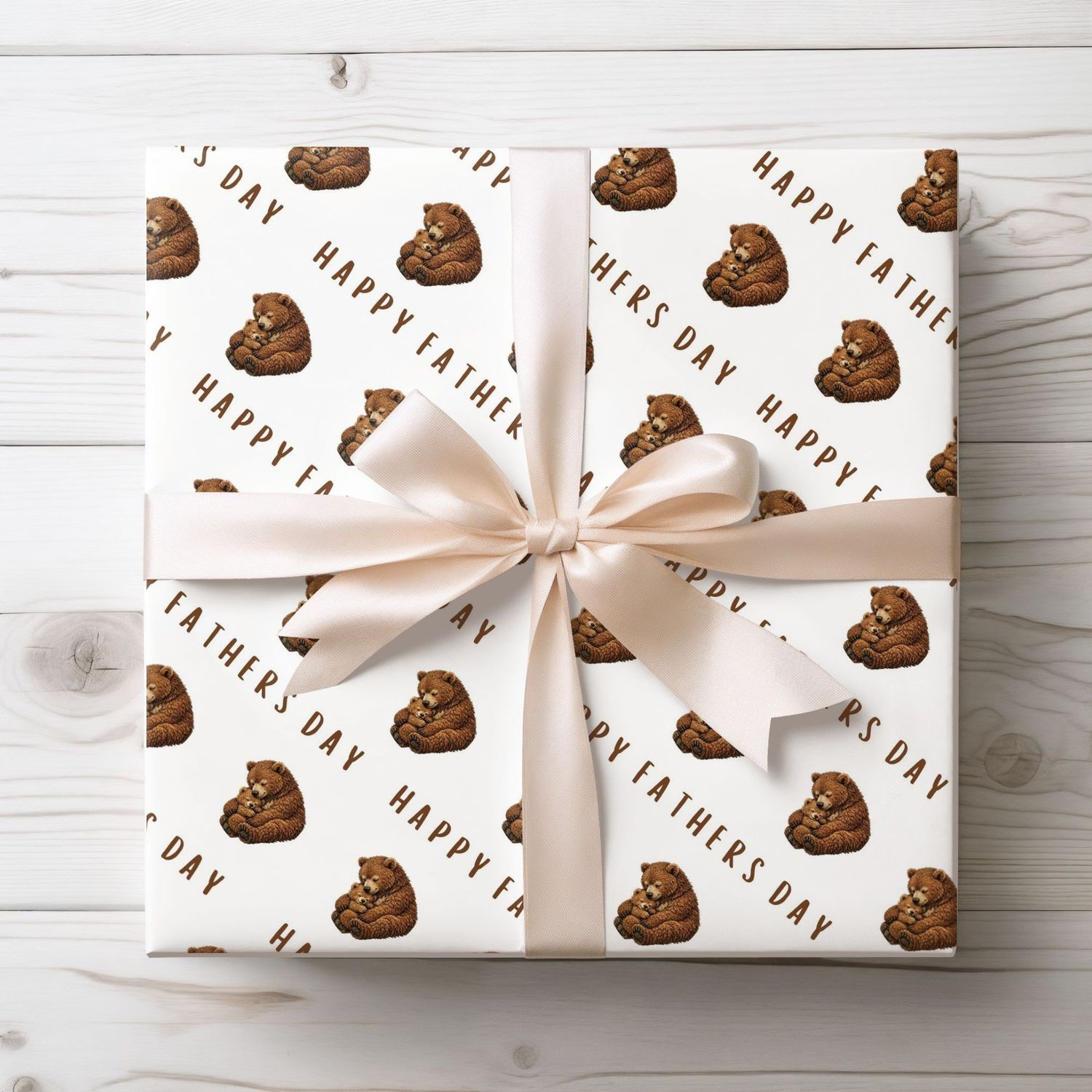 Fluffy Bears Fathers Day Wrap