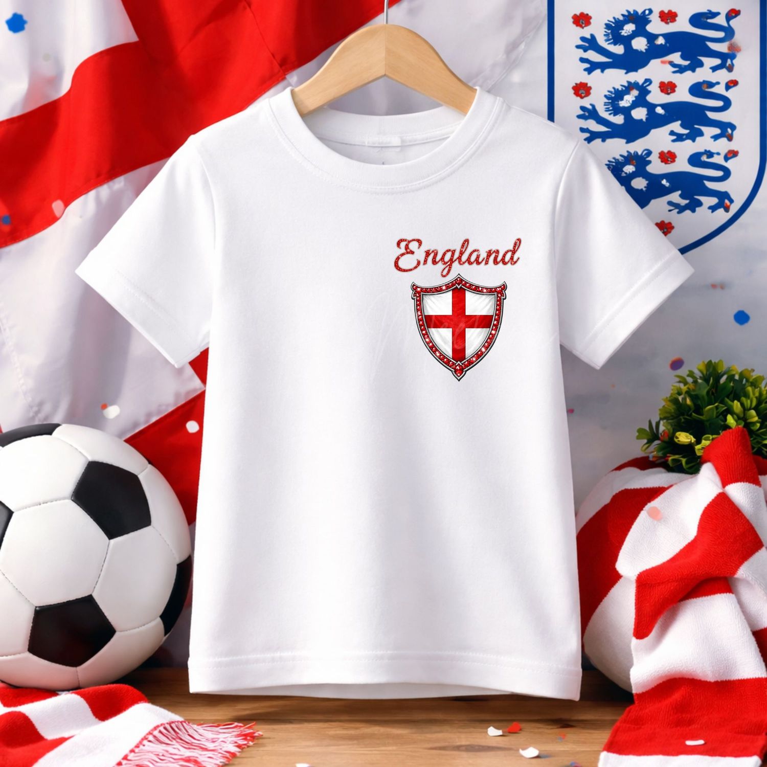 England Football Flag Crest DTF or UVDTF Decal