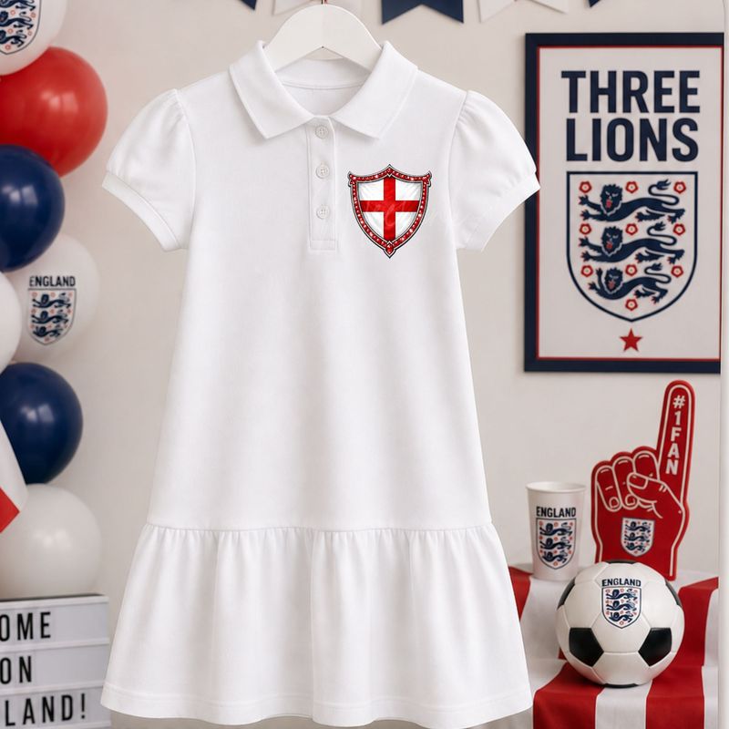 England Flag Crest Only Football DTF or UVDTF Decal