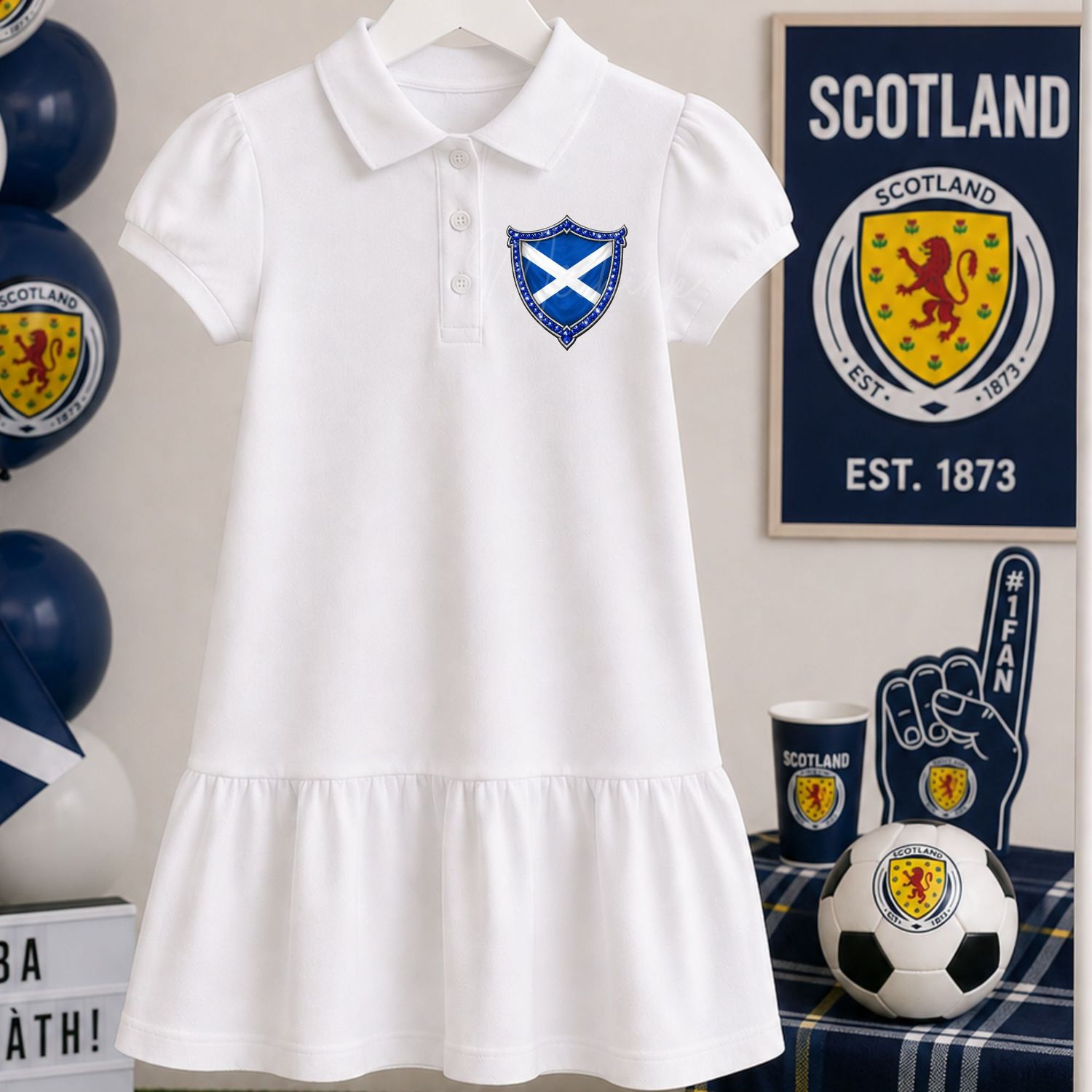 Scotland Flag Crest Only Football DTF or UVDTF Decal