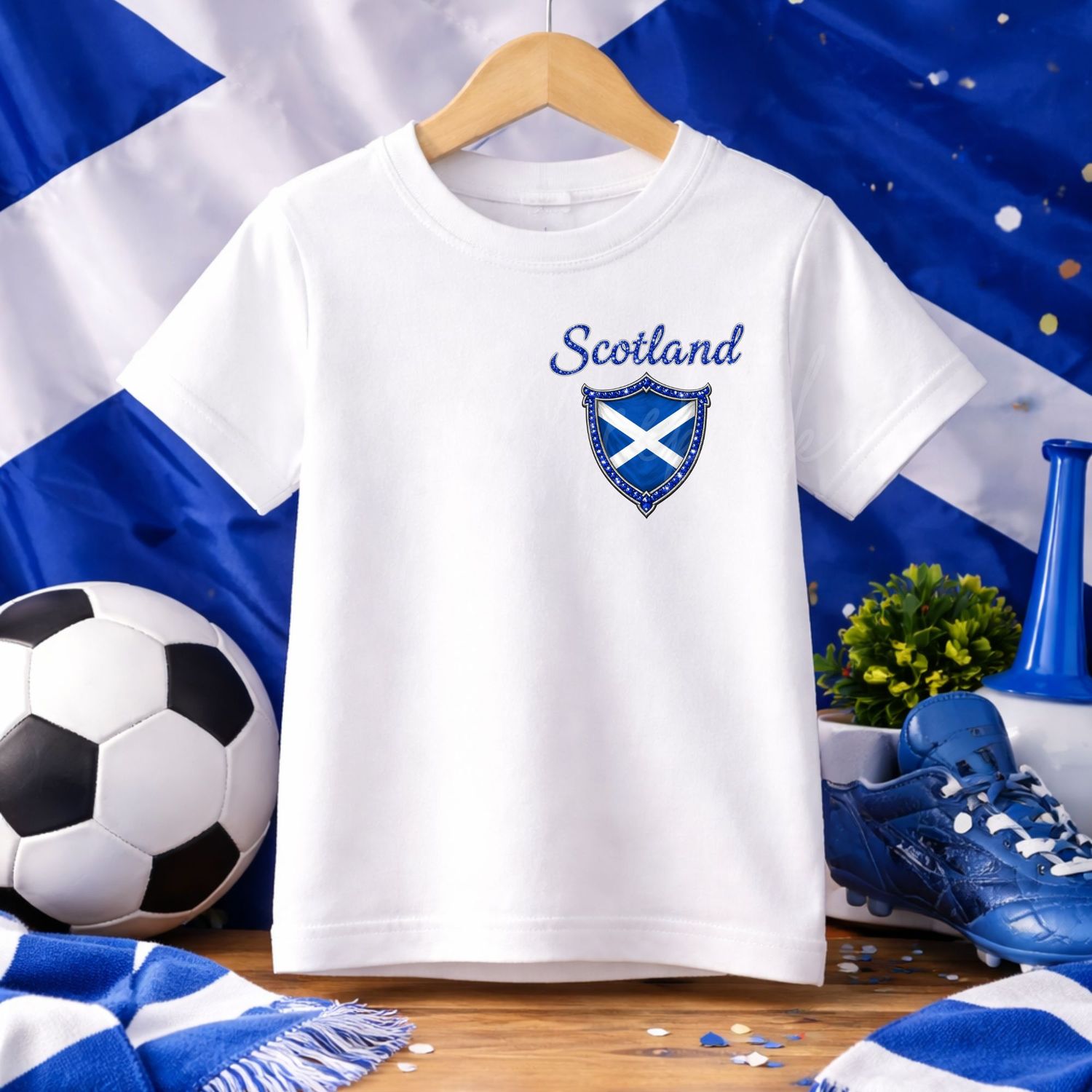 Scotland Football Flag Crest DTF or UVDTF Decal