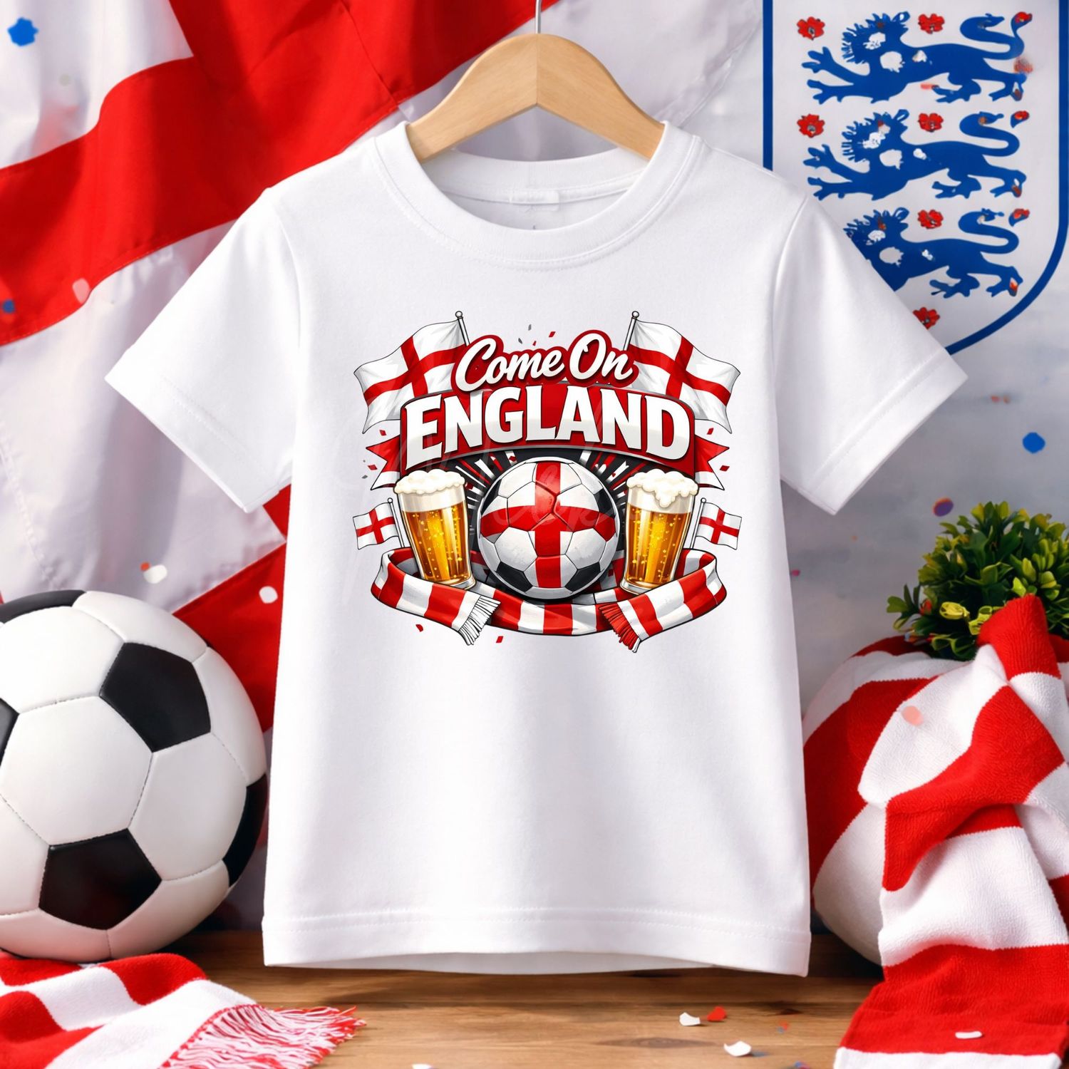 Come On England Football DTF or UVDTF Decal