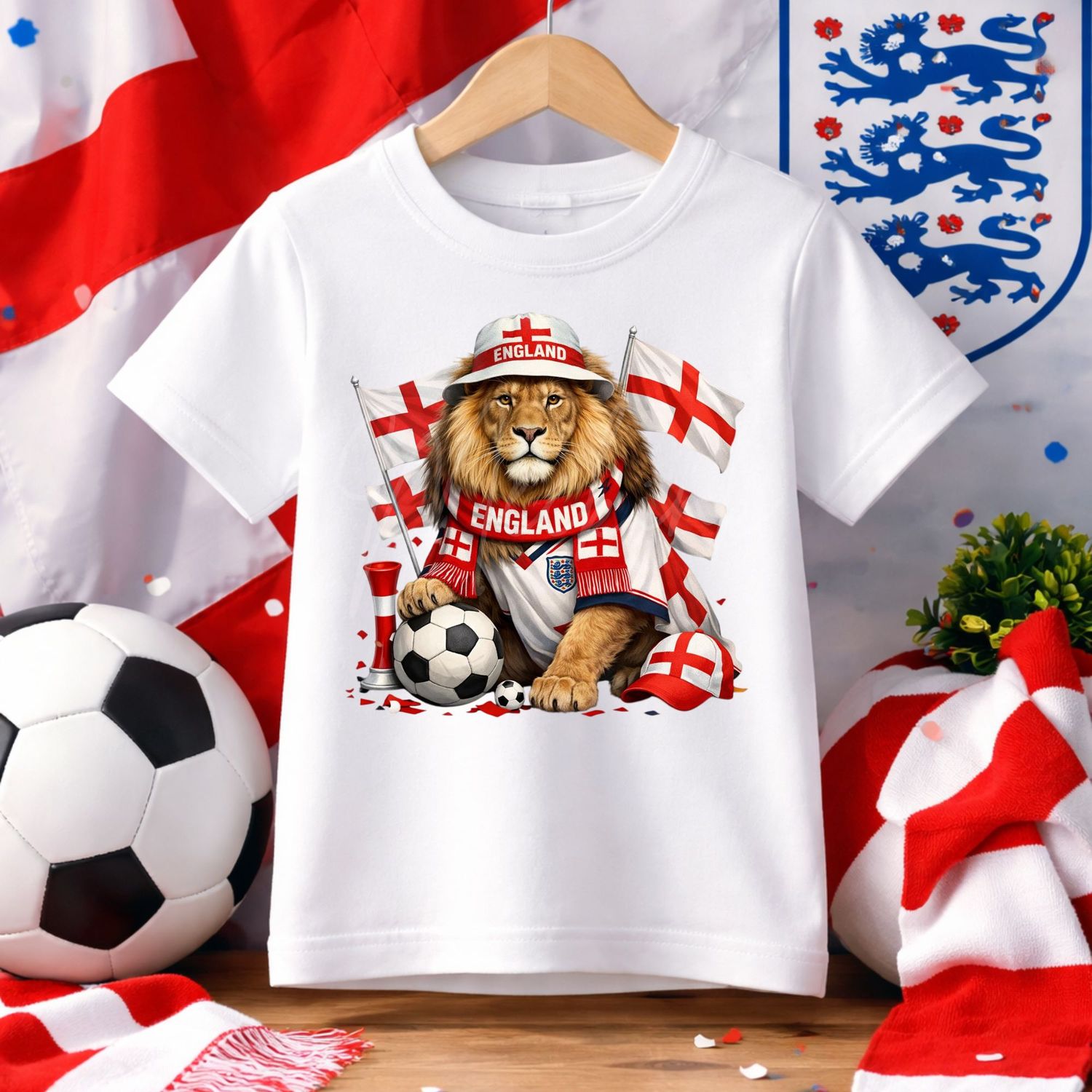 England Lion Football DTF or UVDTF Decal