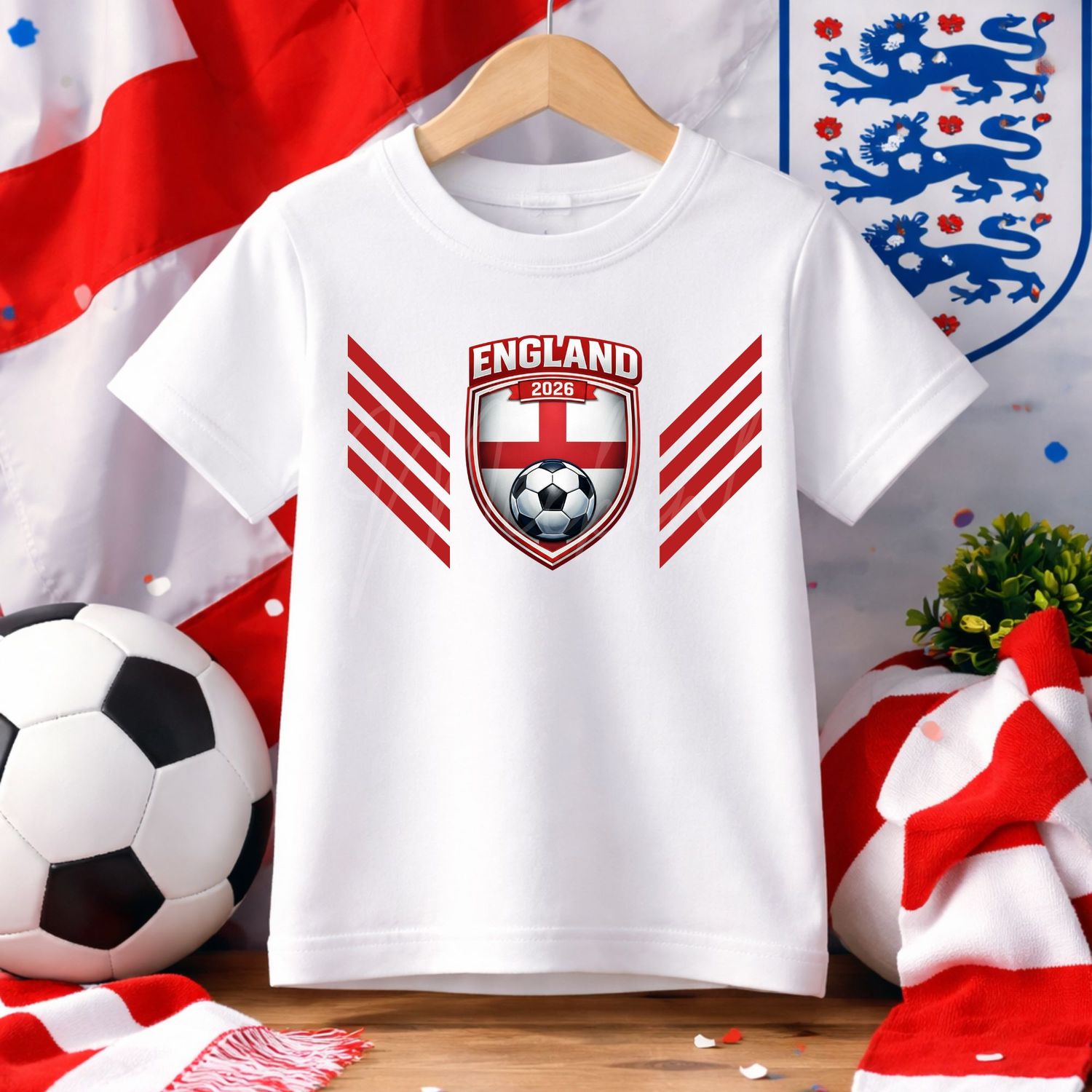England Badge Football DTF or UVDTF Decal