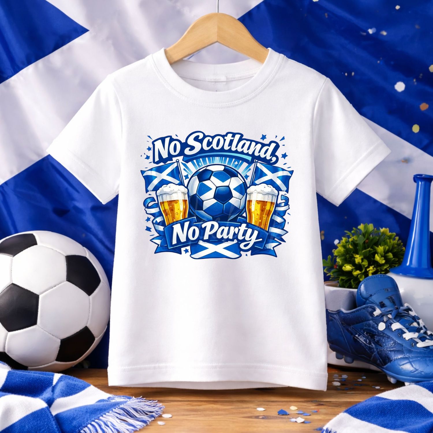 Scotland No Party Football DTF or UVDTF Decal
