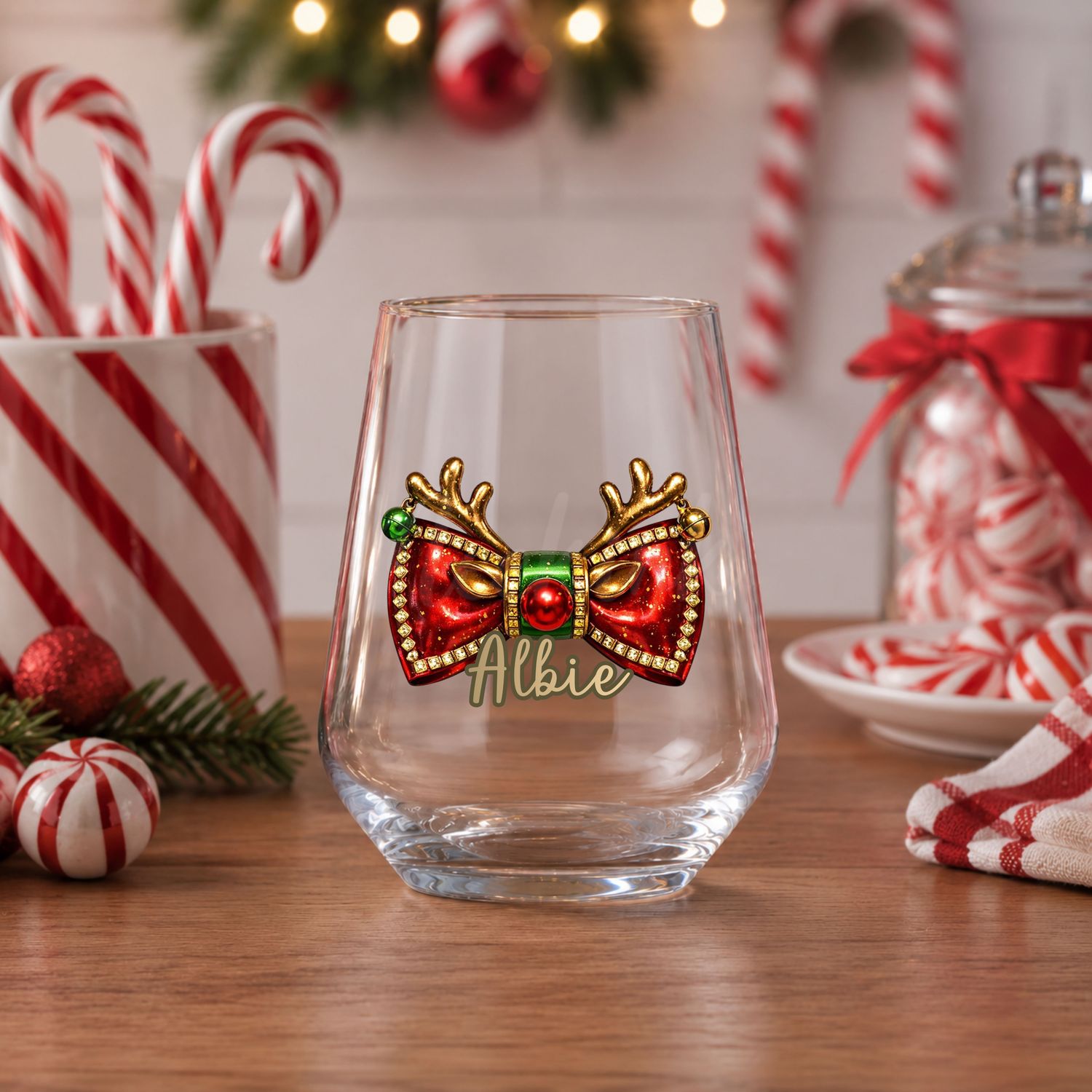 Antler Personalised Dicky Bow DTF or UVDTF Decal