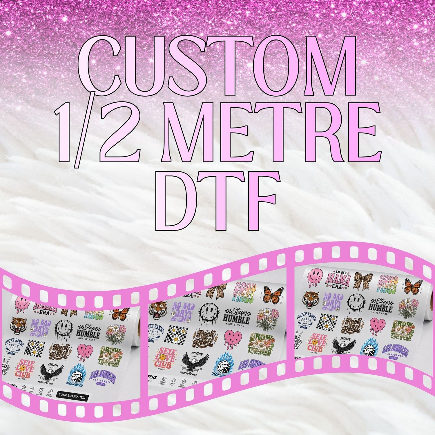 Upload Your Own DTF 1/2 METER GANG SHEET PLEASE READ DESCRIPTION