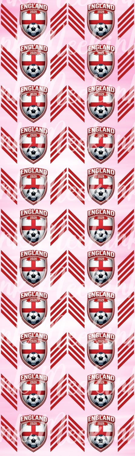 22 X 15cm England Metre Sheet DTF Decals