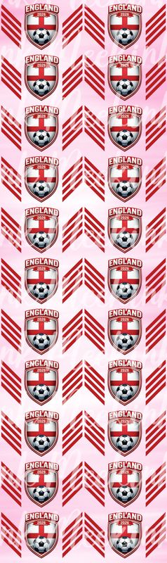 22 X 15cm England Metre Sheet DTF Decals