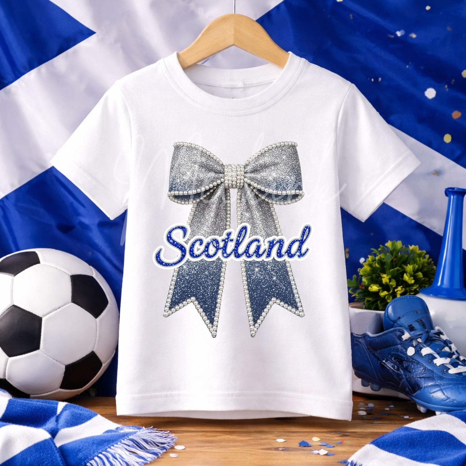 Ombre Bow Scotland Football DTF or UVDTF Decal