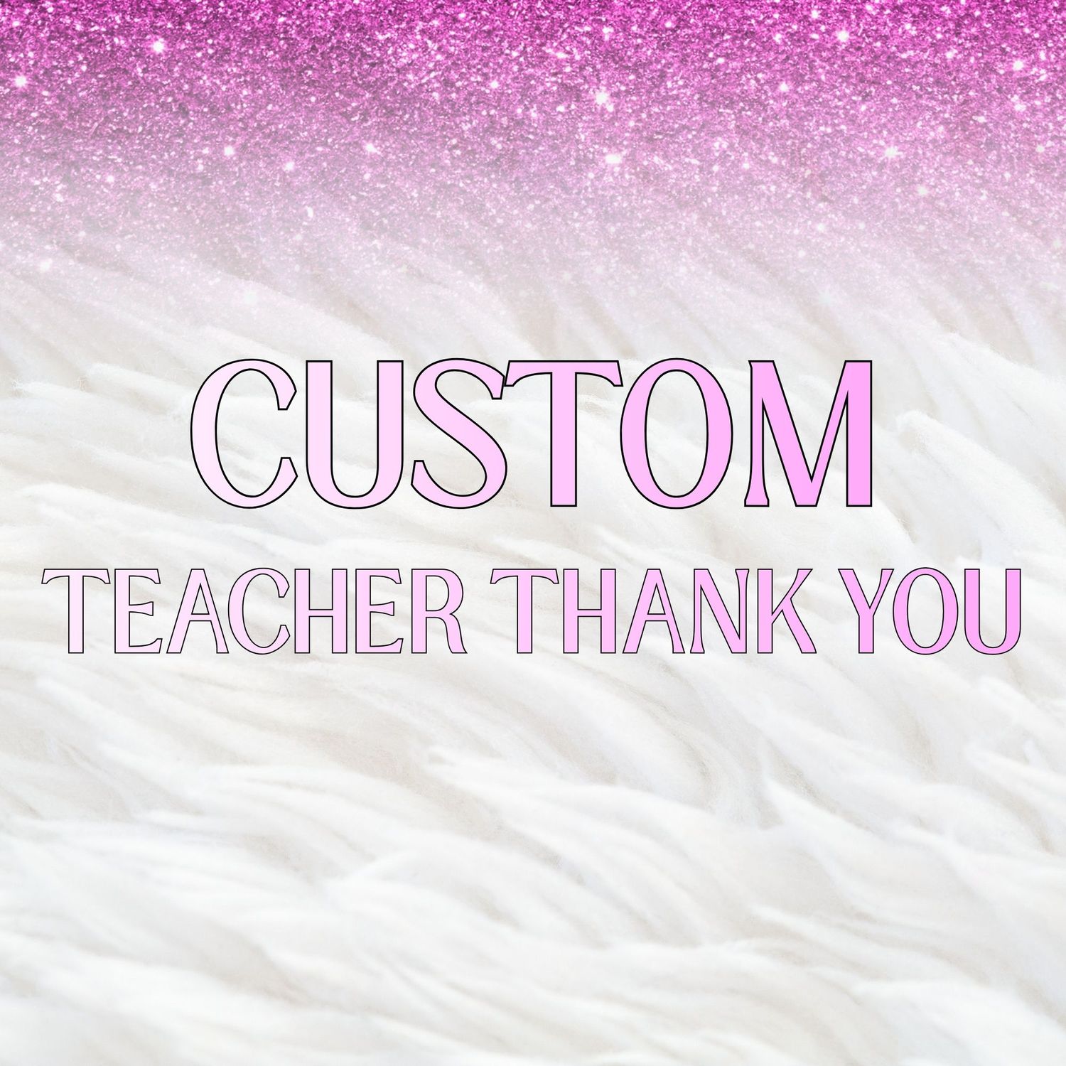 Custom Teacher Thank you With Star KW