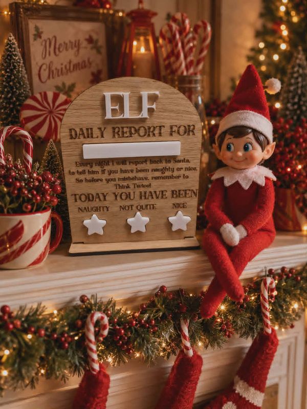 Elf Report... 4mm Oak Veneered &amp; White Acrylic with stand