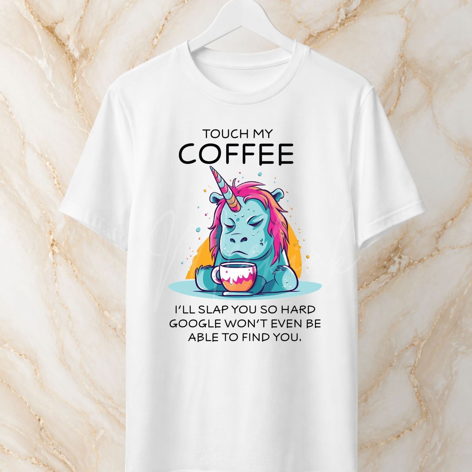 Touch My Coffee 8cm UVDTF Decal