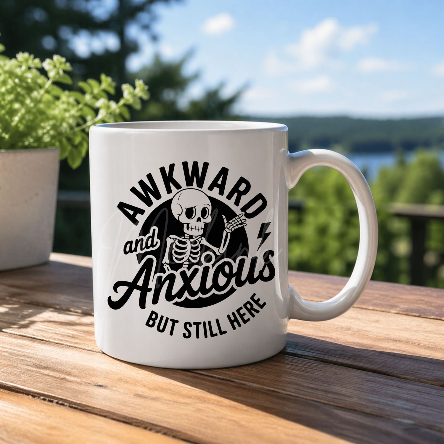 Anxious &amp; Awkward 8cm UVDTF Decal