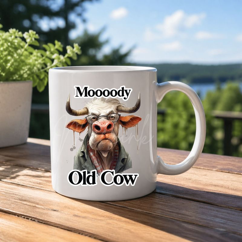 Old Cow 8cm UVDTF Decal