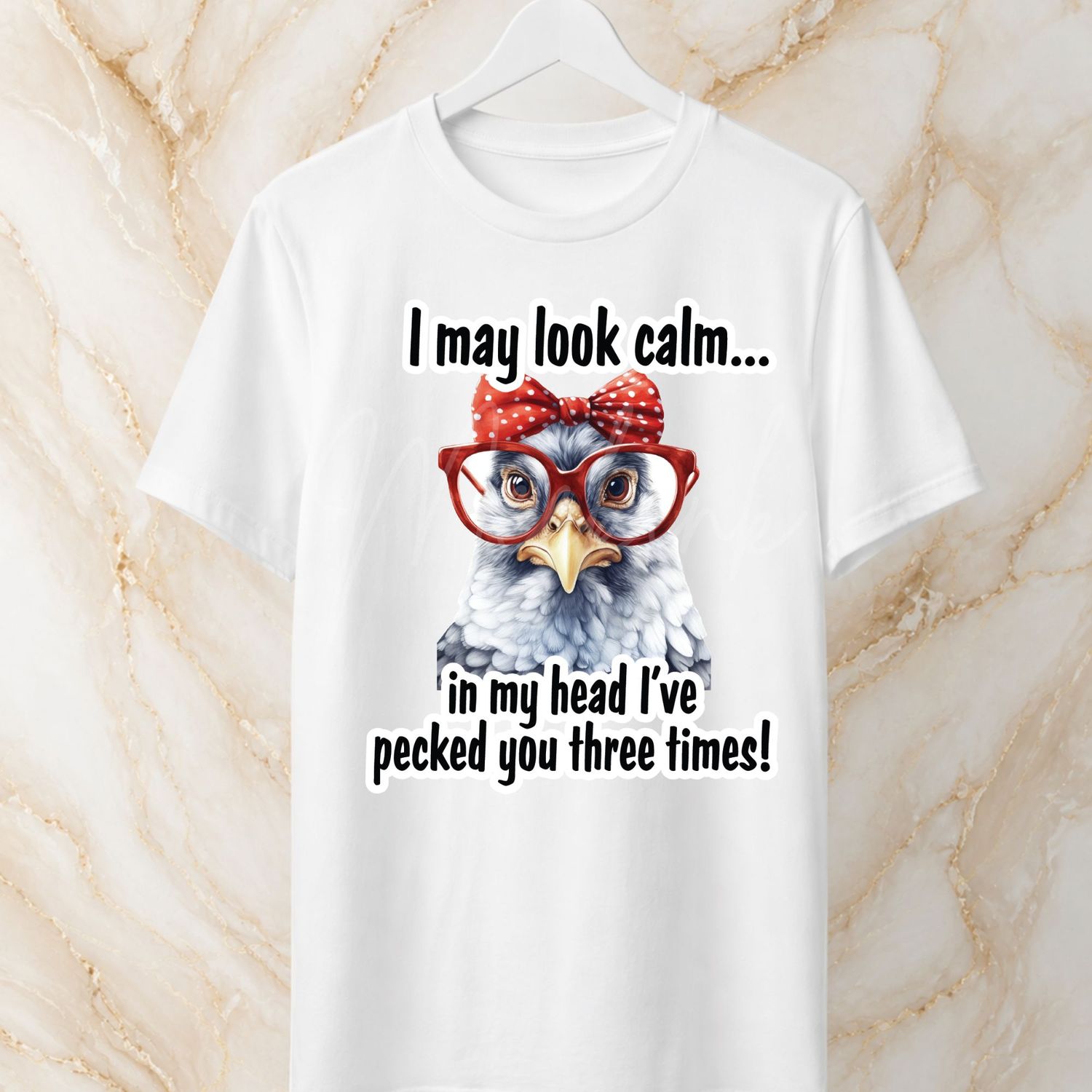 Pecked 8cm UVDTF Decal
