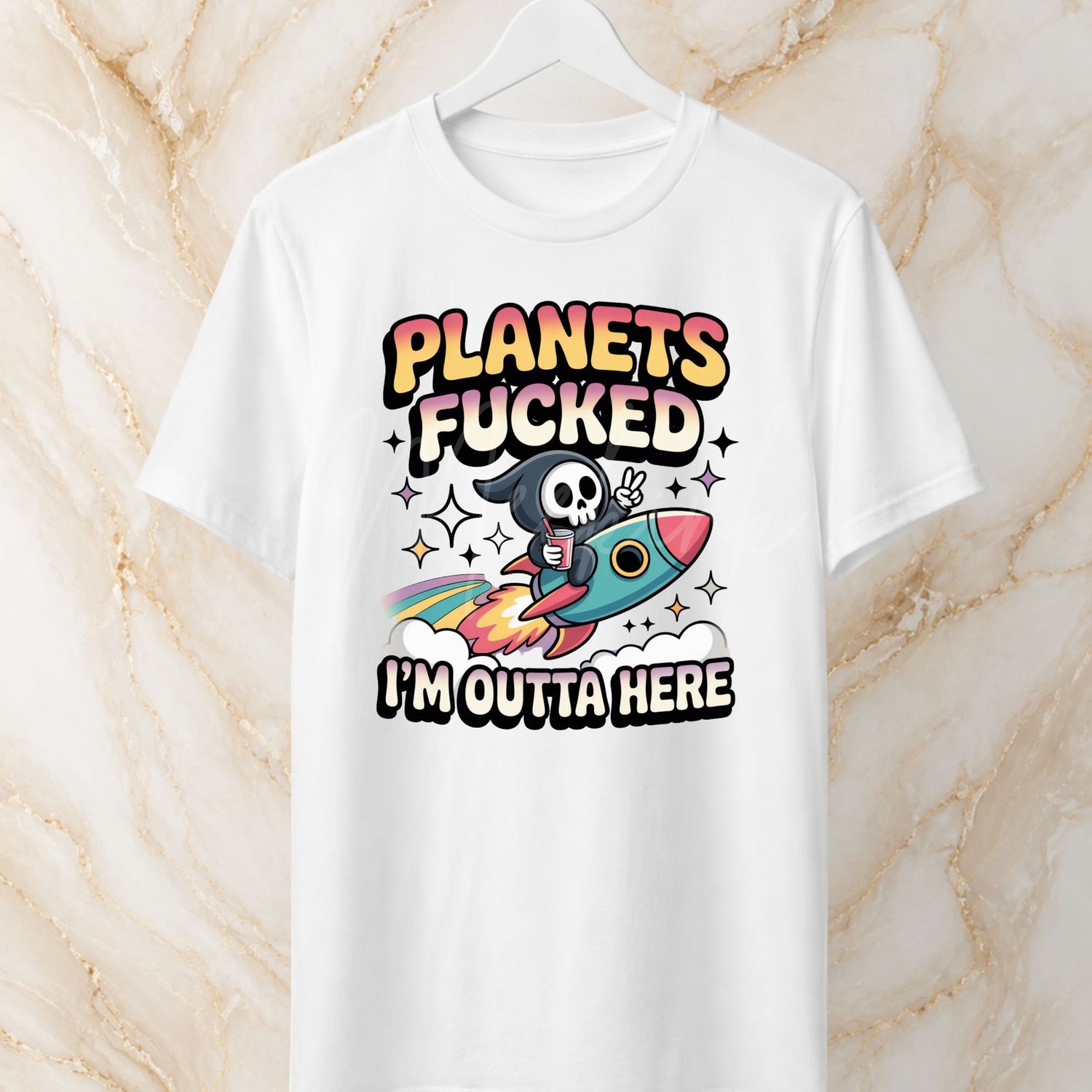 Planet's Fu*ked 8cm UVDTF Decal