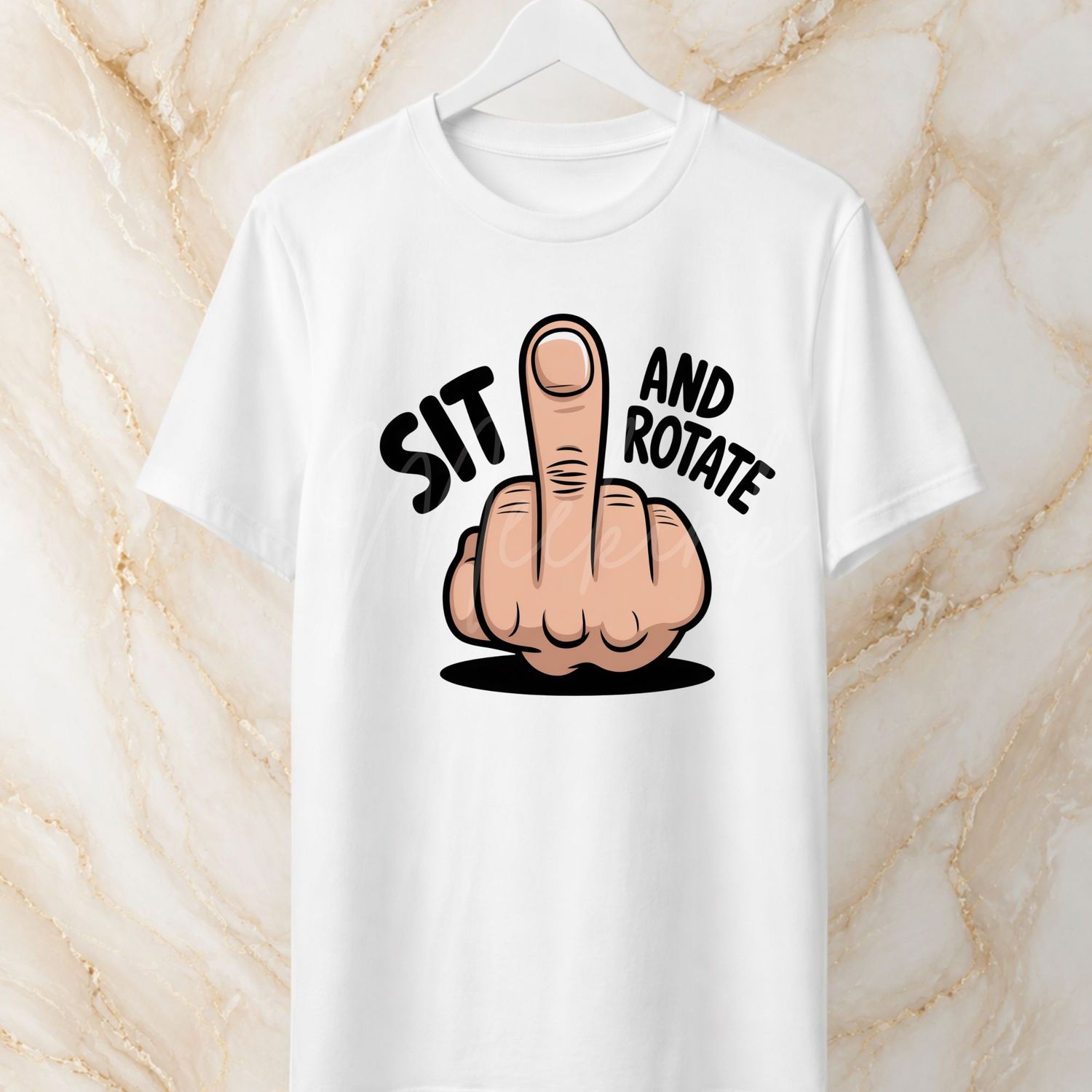 Sit &amp; Rotate 8cm UVDTF Decal